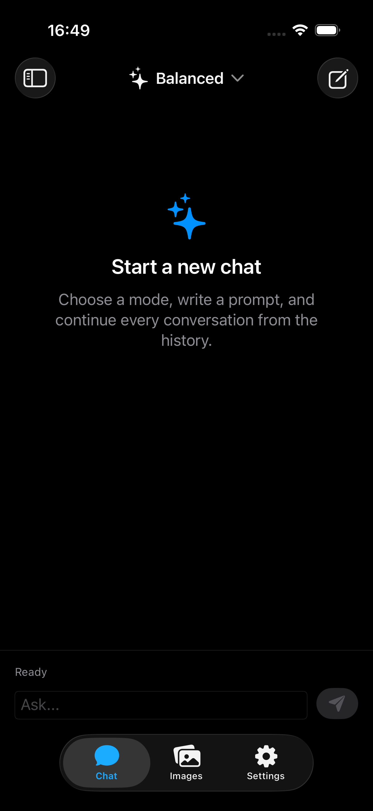 AI Chat App Template for iOS