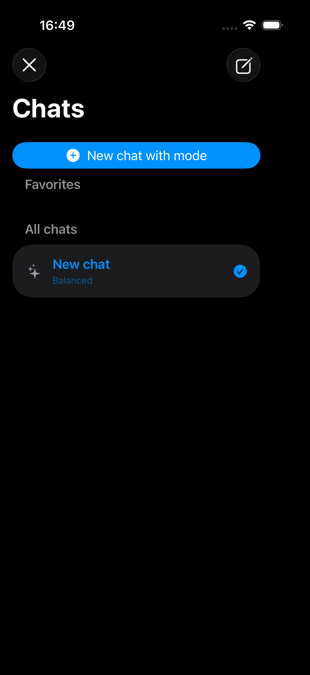 AI Chat App Template for iOS